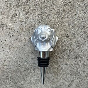 Dachshund Bottle Stopper | Silver Dog Lover Wine Stopper